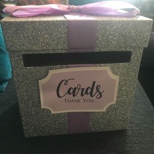 Wedding card box & signs
